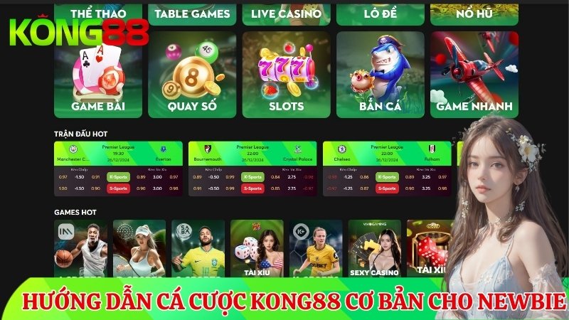 Hướng dẫn cá cược KONG88